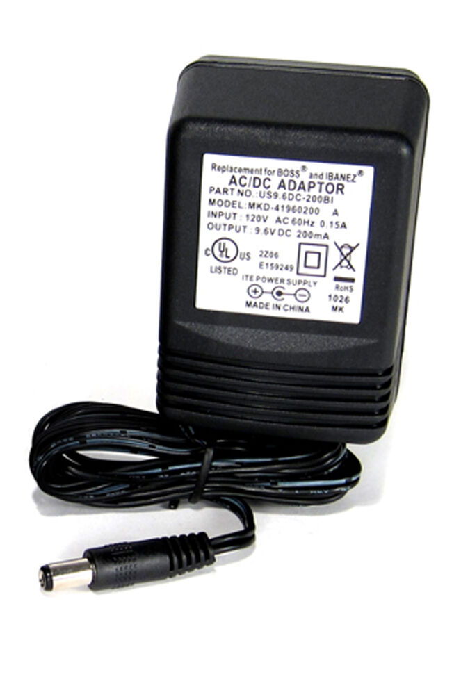 NEW Electro-Harmonix EHX 9.6Volt 200mA YXDC-41-1003 AC-DC Power Supply US9.6DC-200 for Effects Peda